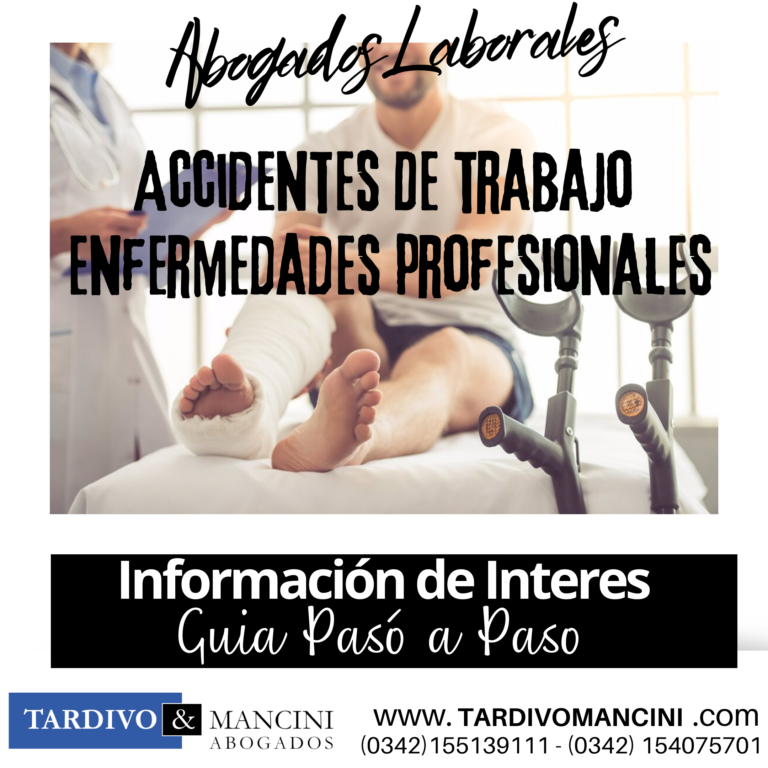 Accidente de trabajo en Santa Fe - Tardivo & Mancini Abogados