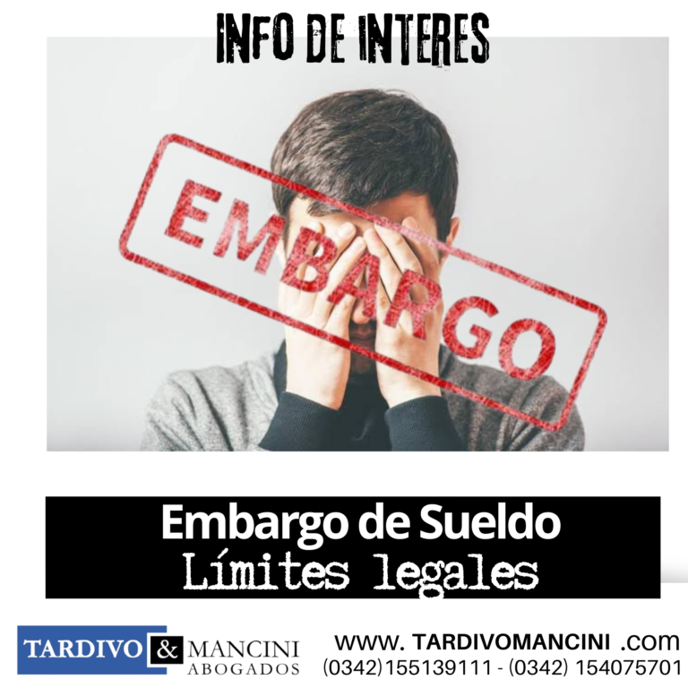 Embargo de sueldo en Argentina - Tardivo & Mancini Abogados
