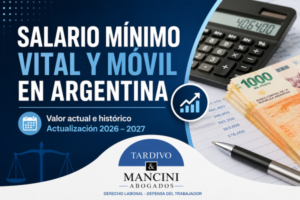 Salario Mínimo Vital y Móvil 2026 en Argentina con valores actuales e históricos