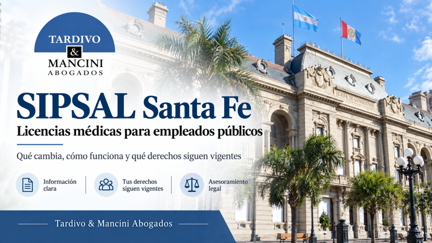 Empleado público de Santa Fe notificando una licencia médica por WhatsApp en el sistema SIPSAL